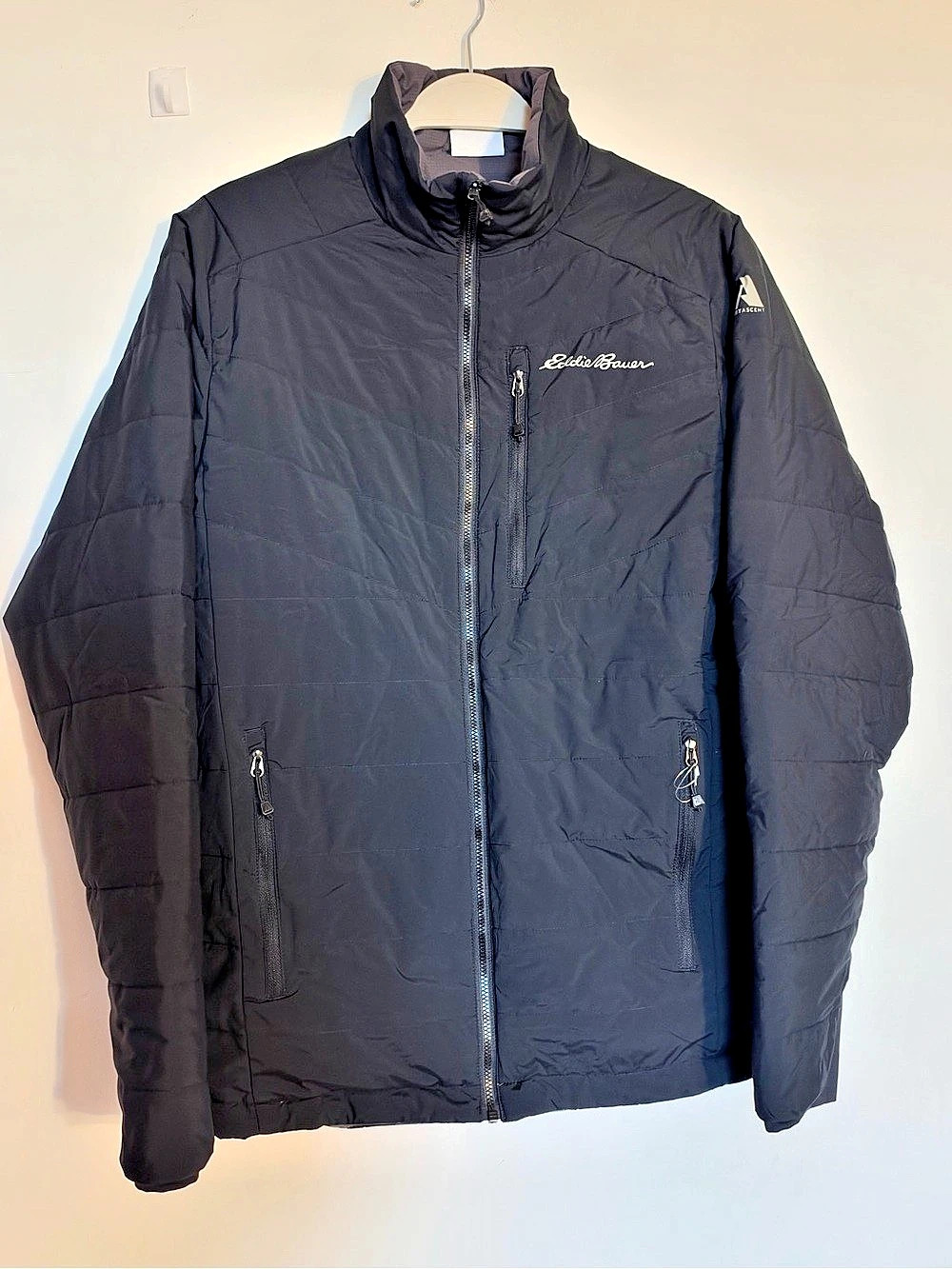 Eddie Bauer IgniteLite Stretch Reversible Jacket Puffer Black Small